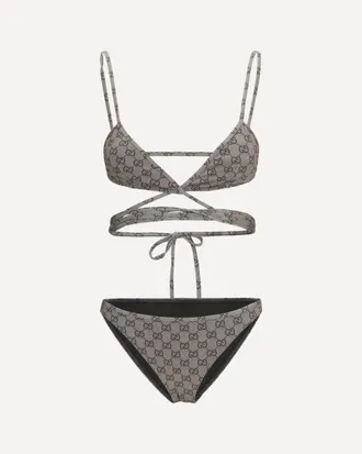 Gucci Printed stretch jersey bikini Female M