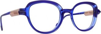 Caroline Abram Milly Cat-Eye Sunglasses With Transparent Blue Acetate