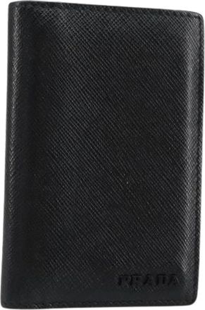 Prada Pre-owned Wallets, female, Black, Size: ONE SIZE Pre-owned Leather Wallet