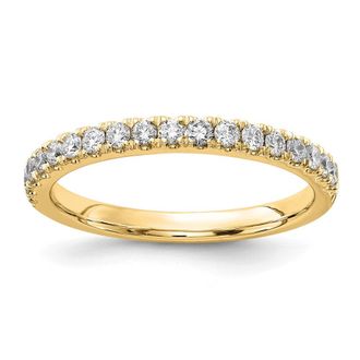 Diamond2Deal 14k Gold Lab Grown Diamond Wedding Band Ring 1/3Ct Clarity- VS Color- D-E