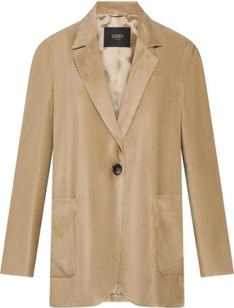 Seventy Giacca monopetto in velluto a coste - - Jackets - Donna - Beige - S