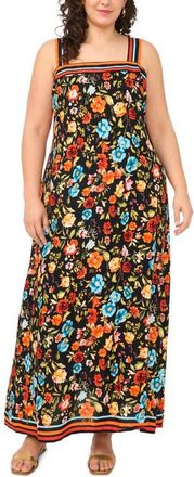 Vince Camuto Floral Maxi Dress in Rich Black at Nordstrom, Size 2 X