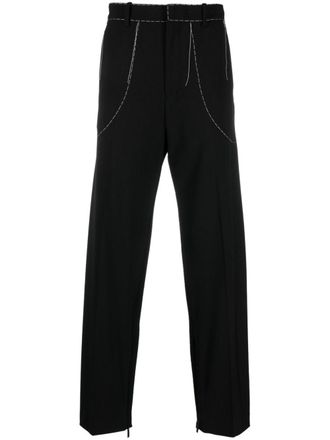 Off-white Stitch tailored trousers - Black