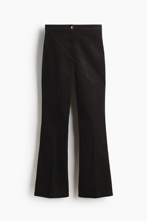 H&M Ausgestellte Samthose - Schwarz