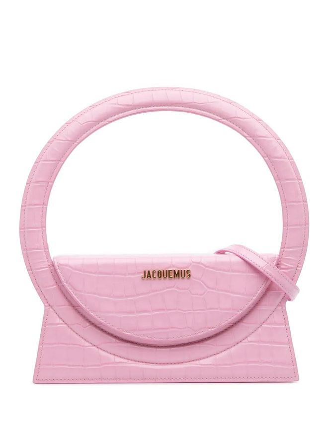 2017-2022 Crocodile Embossed Calfskin Le Sac Rond Bag satchel - women - Calf Leather/Crocodile Embossed Leather - One Size