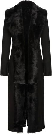 Magda Butrym Cappotto con pelliccia - Nero