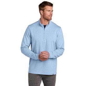 Travis Mathew Travis Mathew Coveside Top Mens Light Blue Heather 1/4-Zip Active DDR2910
