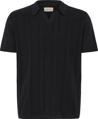 Blend Polokragenpullover BLEND BHBARON SPLIT POLO PPNOOS, Herren, Gr. XXL, schwarz beauty, Strick, Obermaterial: 100% Baumwolle, unifarben, regular fit norm