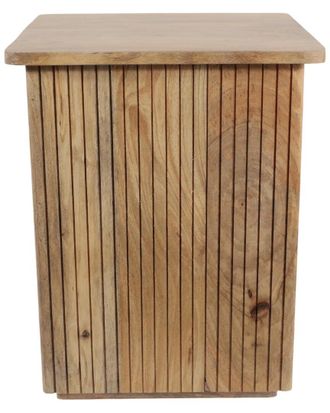 Sagebrook Home 20In Square Ribbed Accent Table