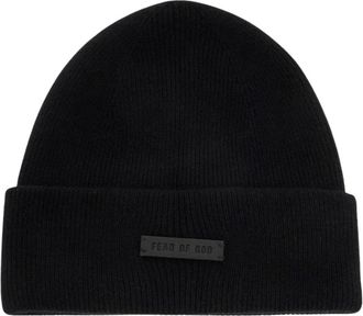 Fear of God Luxe Cashmere Beanie Hat - Heren - Hoeden - Zwart - ONE Size - Accessoires