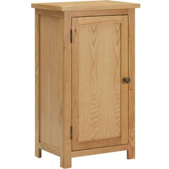 vidaXL Aparador De Madera De Roble Maciza 45x32x85 Cm Vidaxl