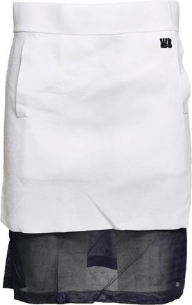 Wales Bonner Minigonna a strati - Bianco