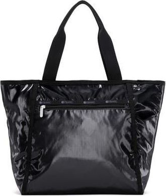 LeSportsac Shine Classic Nylon Tote in Black Shine at Nordstrom Rack