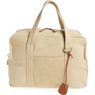J.W.Anderson Cotton Canvas Weekend Bag in Stone at Nordstrom