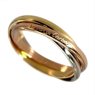 Cartier Pink Gold White Gold Yellow Gold Yellow Gold (18K) Pink Gold (18K) White Gold (18K) Band Ring (Pre-Owned)