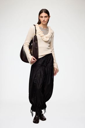 Ganni Trousers in Black Nylon - Size 32