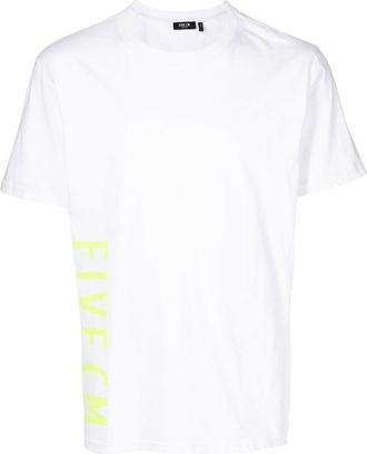 Five CM rear-logo crew-neck T-shirt - men - Cotton - S - White