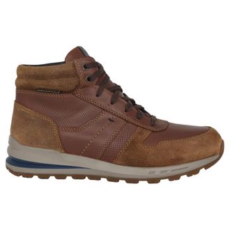 Mephisto Bruine Heren Enkellaars - Verwijderbare Binnenzool - Heren - Veterlaarzen - Bruin - 40 EU - Schoenen