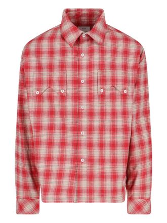 Rhude checked shirt - Red