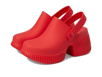 Sorel ONAtm Streetworks Heel Clog Womens Shoes Red Glo/Sea Salt : 7 B - Medium, Synthetic