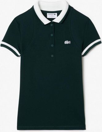 Lacoste Womens Sht Sleeved in Sinople/Flour - Multicolour - Size 12 UK