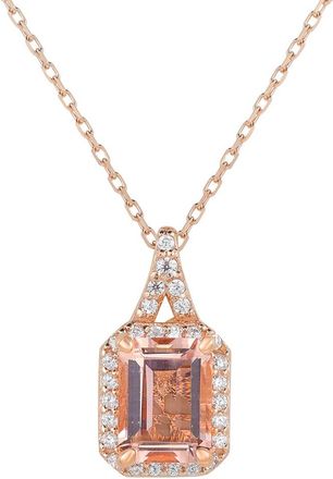 Suzy Levian Suzy Levian Silver Cz Halo Pendant