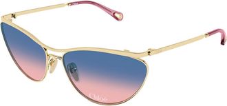 Chlo&eacute; CH0386S 001 Womens Sunglasses Gold Size 62