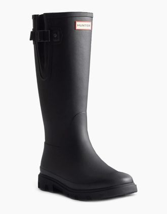 Hunter Womens Downpour Adjustable Womens Wellingtons - Black - Size: 4