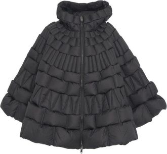 RAXXY Quilted Cape With Goose Down Padding