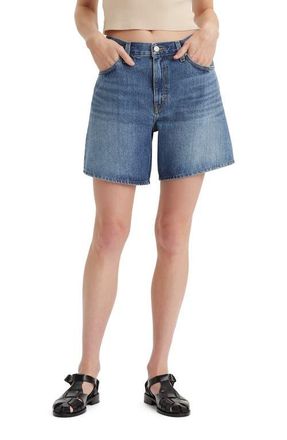 Levi's Baggy High Waist Mid Thigh Denim Shorts in Worn Memory Short at Nordstrom, Size 28