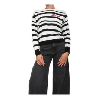 Twinset Zwarte Katoen Kasjmier Trui - Dames - Ronde hals truien - Zwart - S - Katoen - Truien & Vesten