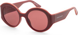 Longchamp Womens 53 mm Red Sunglasses