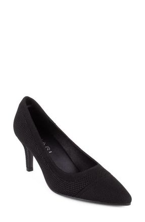 Elie Tahari Taj Pointed Cap Toe Pump in Black at Nordstrom, Size 6.5
