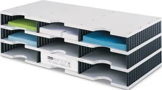 Styro Ordenar Tr&iacute;o Tr&iacute;o 12 Ventilador H293xb723xt331mm Poliestireno Gris / Negro Estyro
