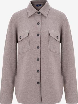 Fedeli Strick-&Uuml;berhemd aus Kaschmir Corviglia