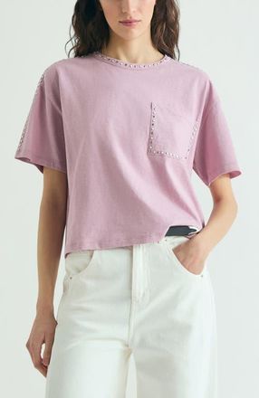 Scalpers Bolsilo Studs T-Shirt in Lilac at Nordstrom, Size X-Large Eu