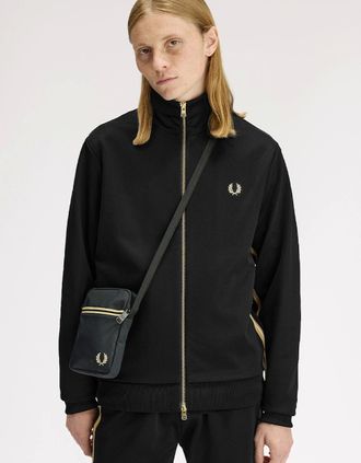 Fred Perry Mens Fred Perry Tipped Tape Small Side Bag - Black