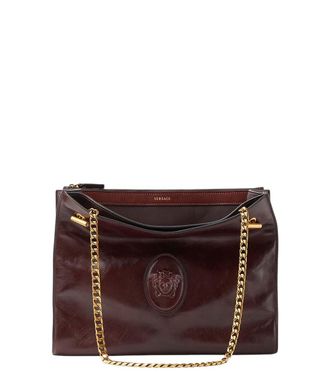 Versace Brown Cabine Large Shoulder Bag
