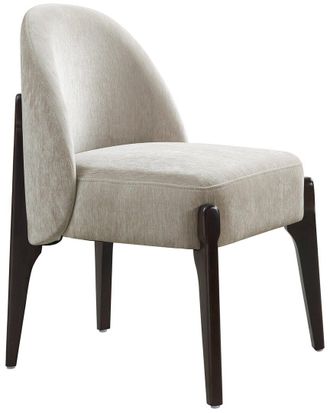 Manhattan Comfort Set Of 2 Oslo Chenille Wood Side Chairs