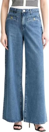 Karl Lagerfeld Wide Jeans - Dames - Loose Fit Jeans - Blauw - W29 - Jeans