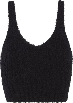 Cortana Zacht- top en babykameel en zwart zijde- - Dames - Tops zonder mouwen - Zwart - L - Tops