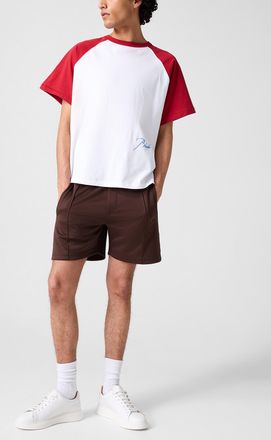 Rhude Mens Trofeo chocolate brown track short
