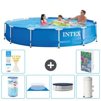 Intex Piscina Con Estructura Redonda - 366x76 Cm - 7-piezas S72