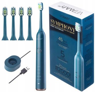 OEM &iexcl;cepillo De Dientes El&eacute;ctrico Vitammy Symphony Blue Sonic Con 5 Cabezales
