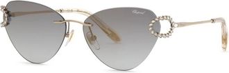 Chopard Zonnebril - Dames - Zonnebrillen - Geel - 60 MM - Accessoires