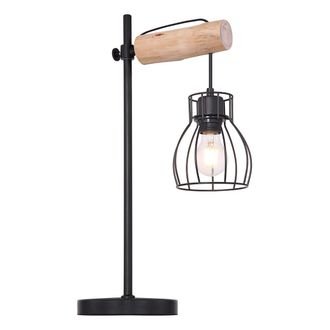 Globo Lighting L&aacute;mpara De Mesa - Mina - Negro - Metal - E27 - 15326tn - Globo