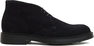 Doucal's Blauwe Enkellaarzen voor Mannen - Heren - Veterlaarzen - Blauw - 43 EU - Su&egrave;de - Schoenen