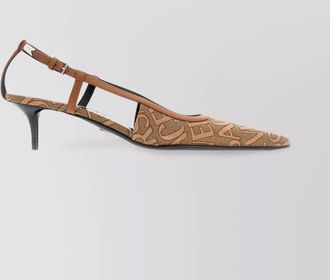 Versace printed slingback pumps