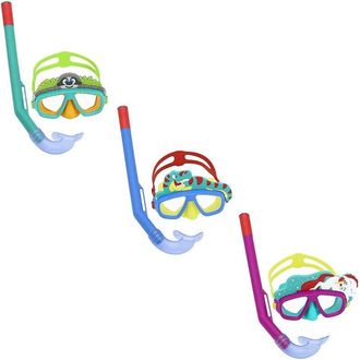 Trade Shop Trade Shop - Maschera Da Snorkeling Con Boccaglio Per Bambini Con Animaletti 3-6+ Anni 24059