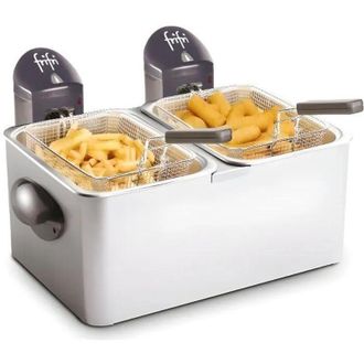 FriFri Frifri - doppia friggitrice 2x4,5l 2x3200w inox - fi.1998